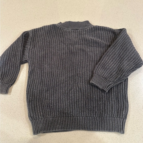 H & M Kids Grey Knit Sweater Size 12-18 Months - Picture 2 of 5